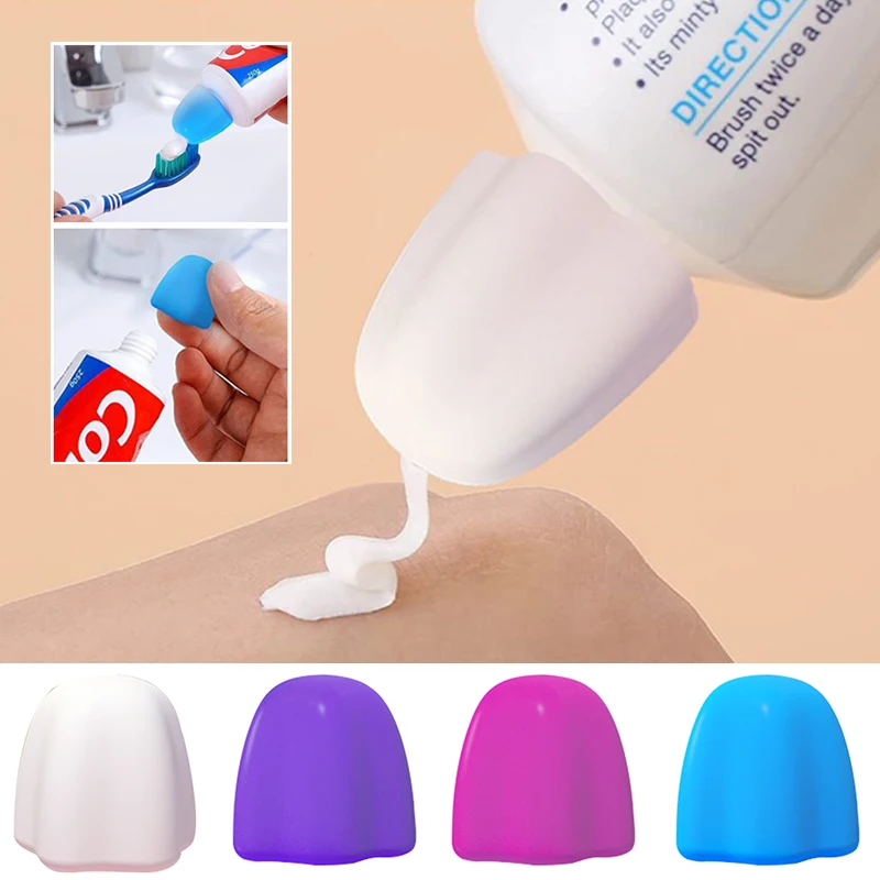

Silicone Toothpaste Cap Self-sealing Toothpaste Squeezer Toothpaste Pump Dispenser Tooth Paste Saver Bathroom Supplies Wholesale