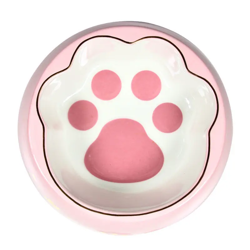 

Миска для собак, миска для домашних животных, миска для кошек, кавайные миски, мультяшный Когтевран для кошек, керамический материал более з...