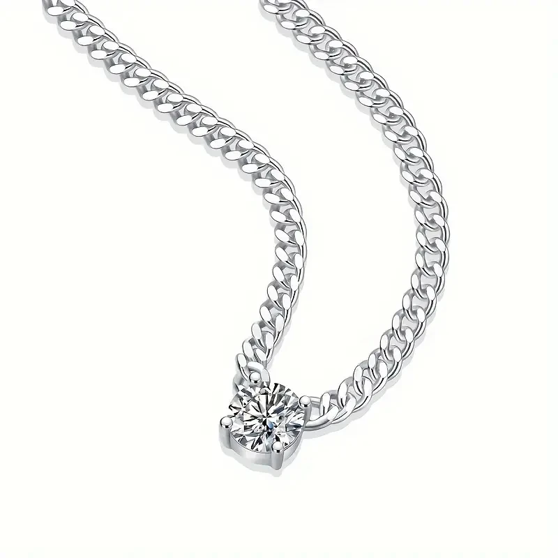 Фото Цепочка Zenith 1ct/S925 серебро/Блестящая/Мужская и Женская/темпераментная и модная/искусственная кожа/помолвка/свадьба/Anniver №2