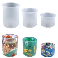 new 3d cylinder silicone mold diy epoxy resin candle aromatherapy mold clay plaster craft casting mold home decoration