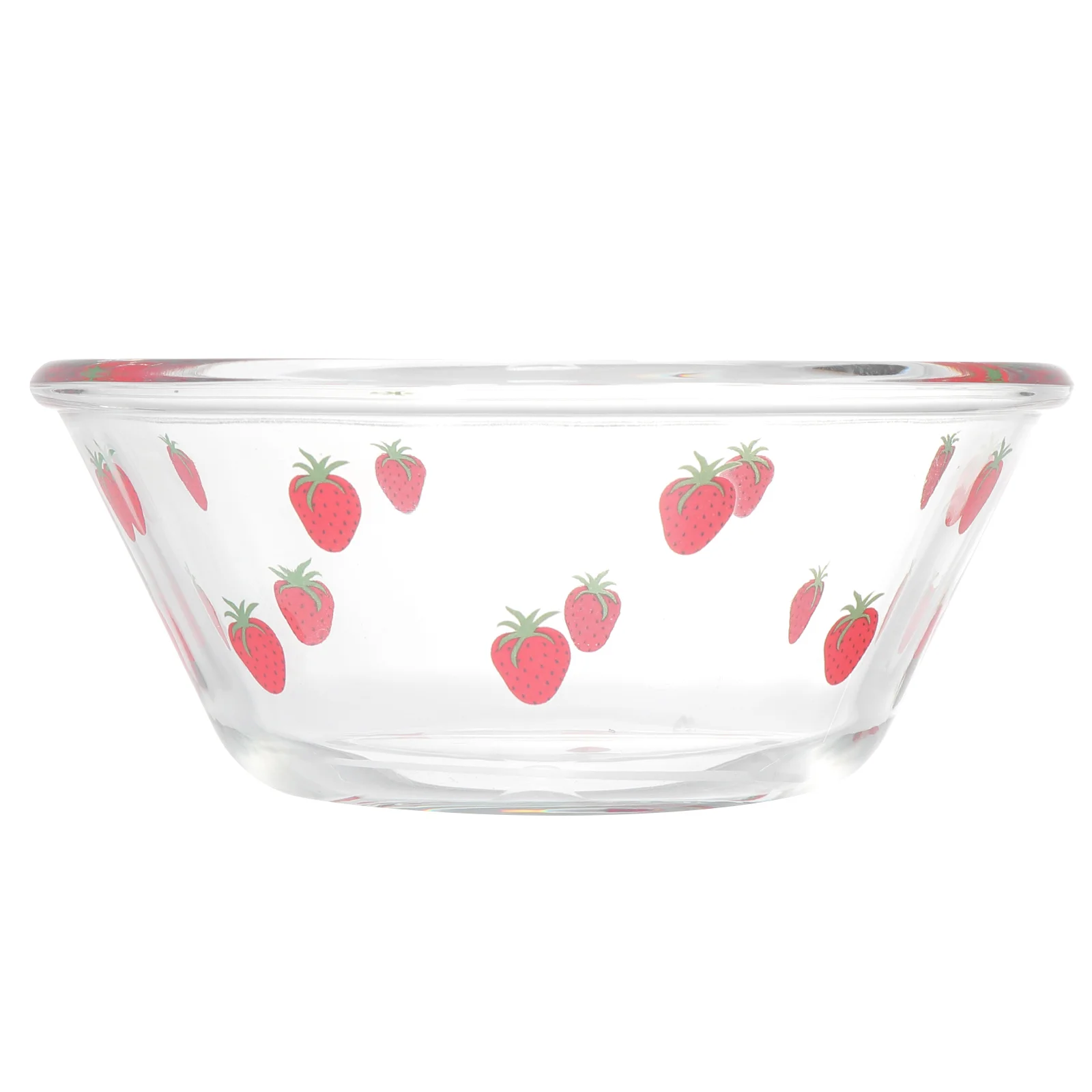 

1Pc Practical Glass Fruit Salad Bowl Durable Snack Dessert Bowl (Transparent)