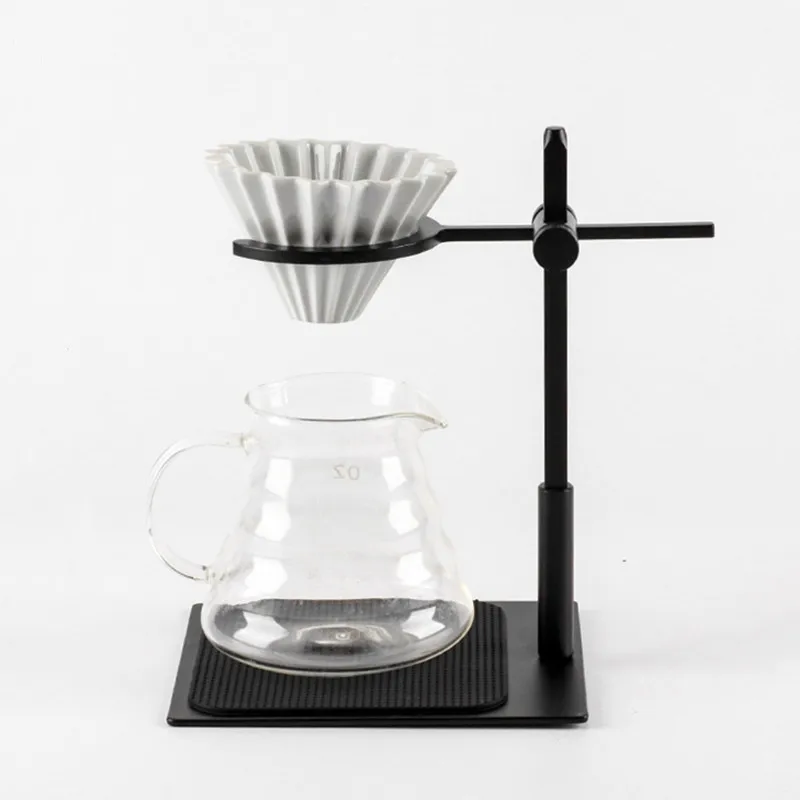 

Hand Brewed Coffee Filter Set With V60 Glass Coffee Pot Hand Brewing Pots Coffee Pour Over Coffee Kettle Pot Dripper Stand Cup