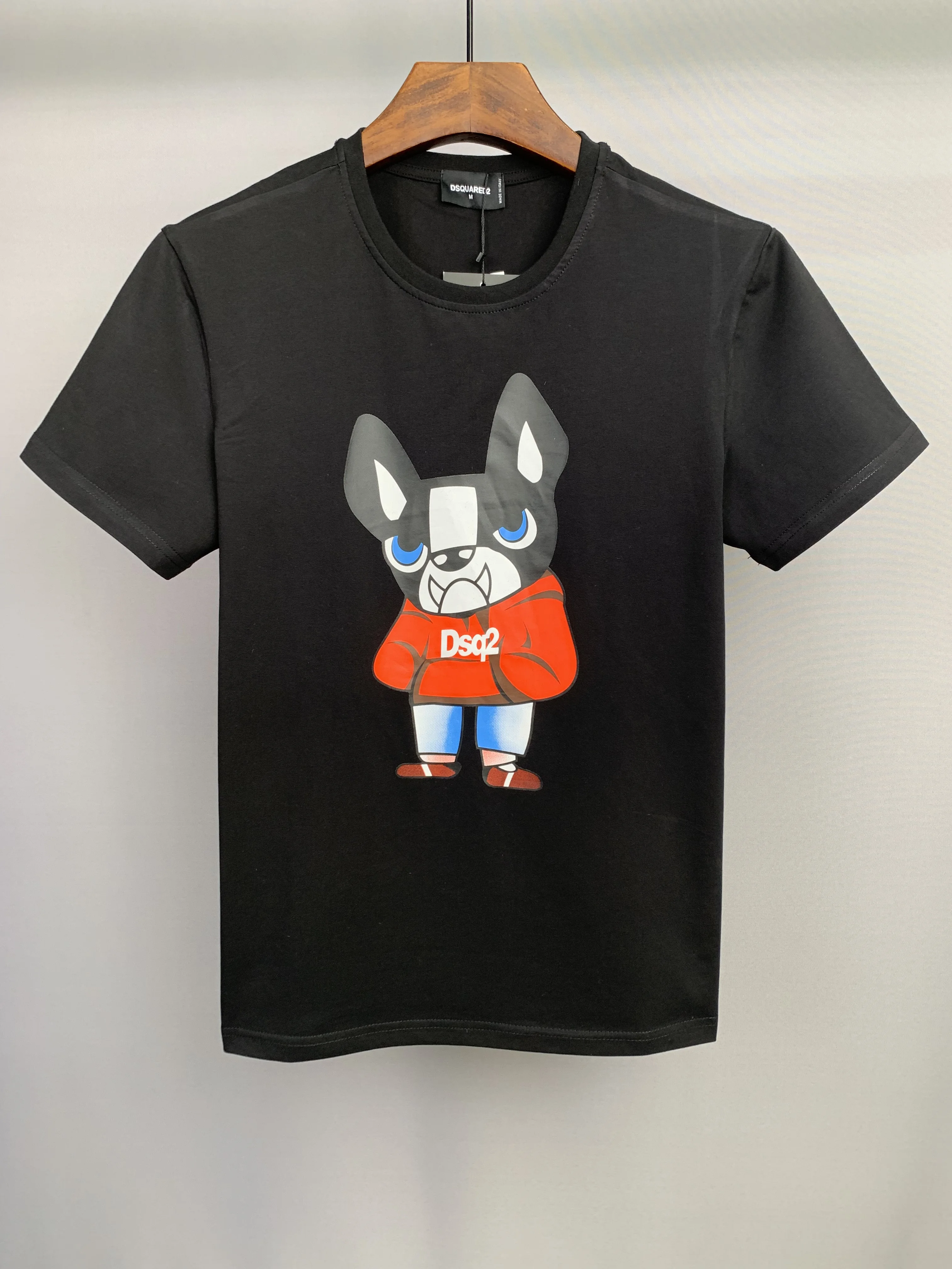 

Hip hop Dogs Drawing Business Men Casual T-shirts Tops Clothes Big size M-3XL
