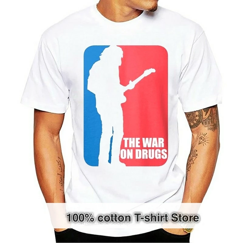 

The War on Drugs - Major League Men's White Tees T-Shirt Funny Clothing Casual Short Sleeve T Shirts Simple Style