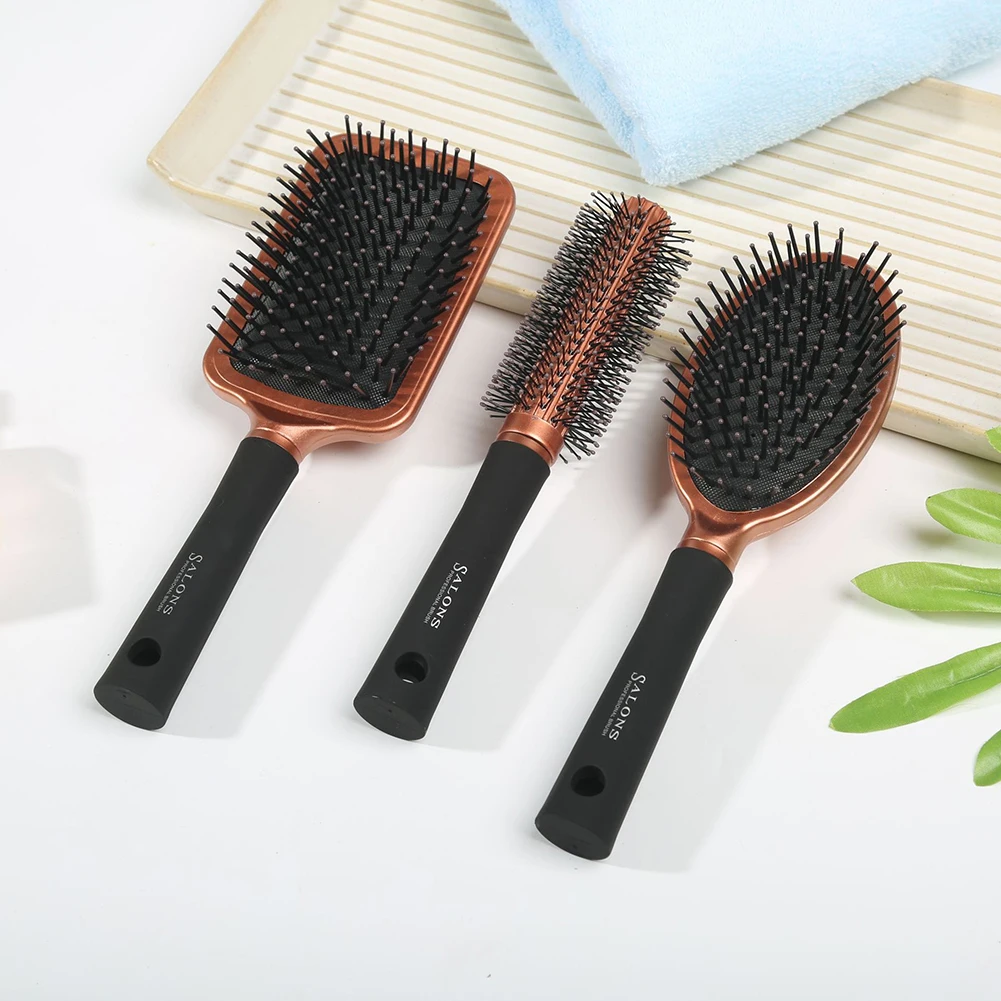 

4 Types Massage Oval Hair Comb Round Rectangle Brush Anti Static Detangling Air Cushion Bristle SPA Hairdressing Styling Tool