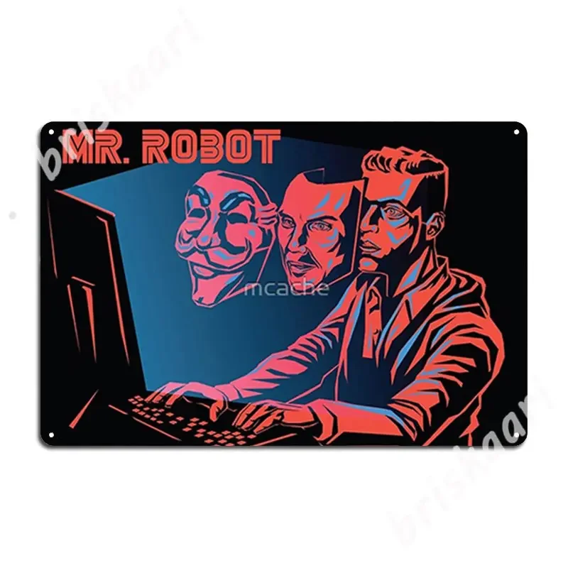 Mr Robot металлические знаки паб клуб бар классические фотообои плакаты