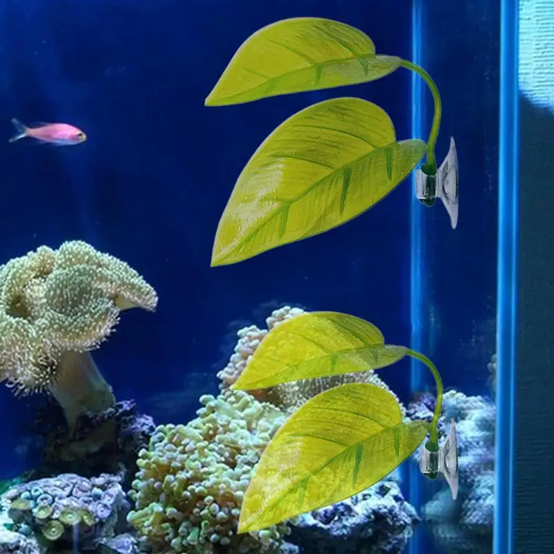 Гамак для рыб кровать Betta маленькие аквариумные листья рыбные яркая присоска