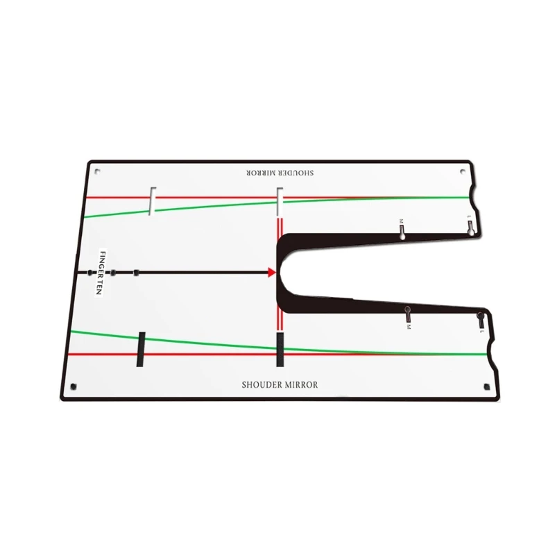 

Indoor Outdoor Use Golf Putting Mirror Alignment Training Aid Tool Arm Band Trainer Practice Gate