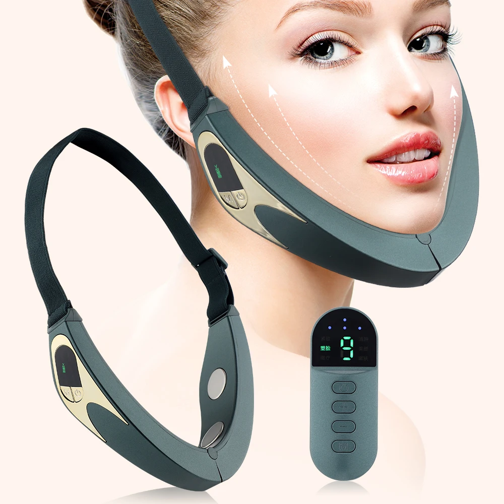 

Facial Lifting Device Face Slimming Vibration Massager EMS Double Chin V Line Lift Belt Microcurrent Skin Rejuvenation Firming