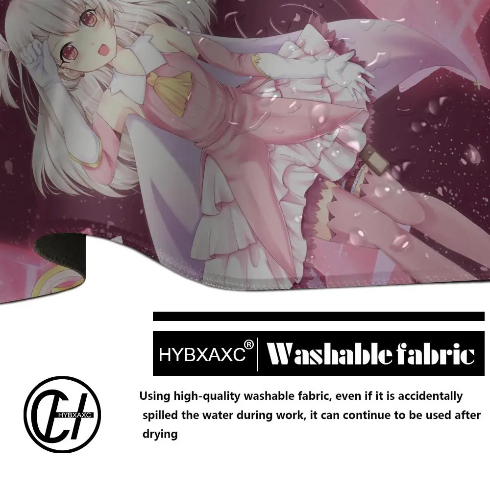 Фото Коврик для мыши HYBXAXC Fate Kaleid Liner Prisma Illya, аниме-коврик для мыши, настольный коврик с подкладкой, игровые аксессуары, коврик для игровой клавиатуры Prime Gaming №5