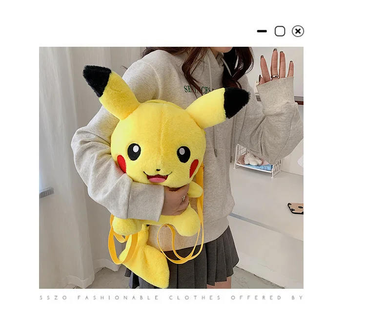 Плюшевый Рюкзак Покемон Пикачу кавайная Милая мультяшная кукла детский подарок