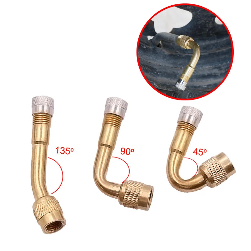 

Moto Bike Car 45,90,135 Degree Angle Valve Adaptor Tyre Tube Extension Adapter For Universal Cars Motorcycle