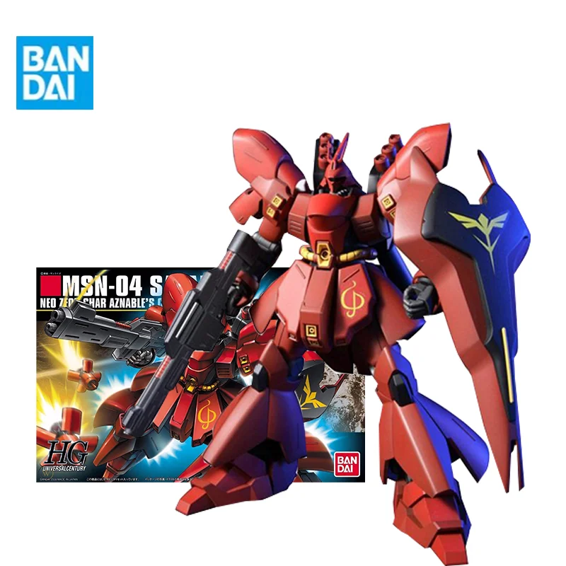 

Bandai Gunpla Hg 1/144 Hguc 088 Msn-04 Gundam Sazabi Assembly Model High Quality Collectible Robot Figures Kits Models Kids Gift