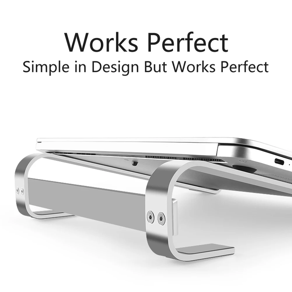 

Кронштейн для ноутбука и настольного компьютера из алюминиевого сплава и силикона подходит для ноутбука 10-18 дюймов без скольжения и царапи...