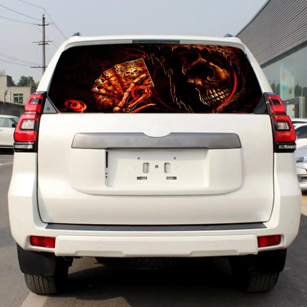 

Car Sticker Surprising 3D Rear Windshield Poster Colorfast Decoration Large Size Car Window Decorative Graphic Decal Stickers