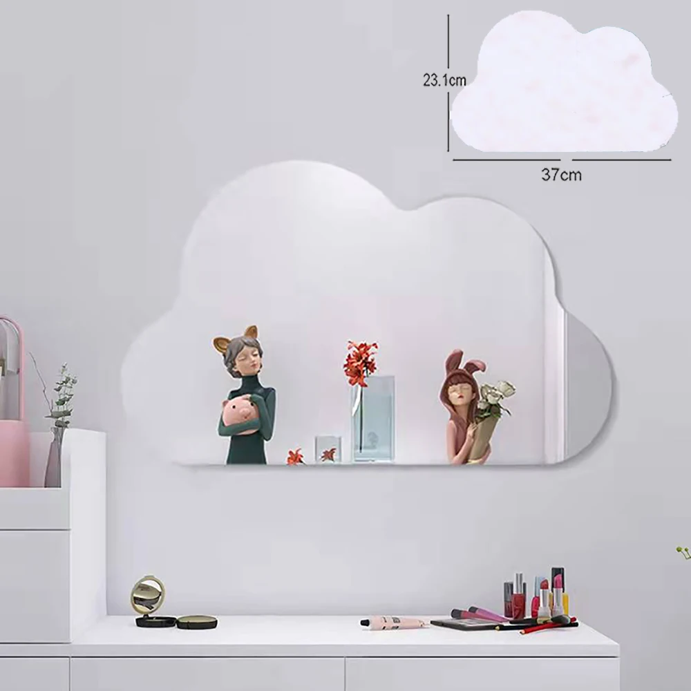 

Настенная 3D наклейка в виде облака для детской комнаты, 1 шт., настенное украшение для телевизора, домашний декор, Зеркальная Наклейка «сдела...