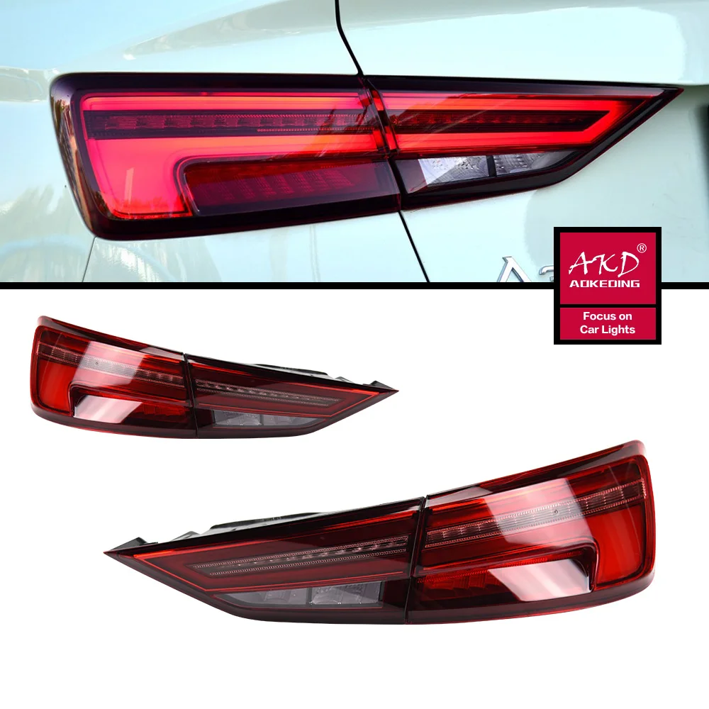 

Taillight For 13-20 A3 S3 Sedan Tail Lights With Sequential Turn Signal no Animation Brake Parking Lighthouse Facelift