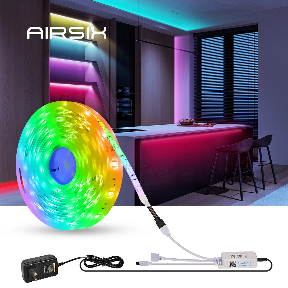 

LED Strip 5M-30M 5050 RGB Diode DC5V TV Backlight Suitable Bluetooth USB Infrared Remote Control Flexible Light For Home