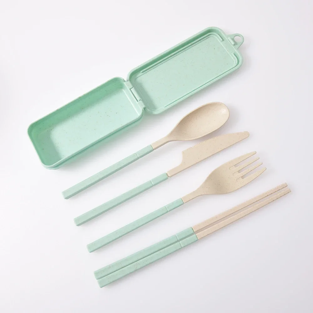 

Набор столовых приборов из пшеничной соломы 4 шт.