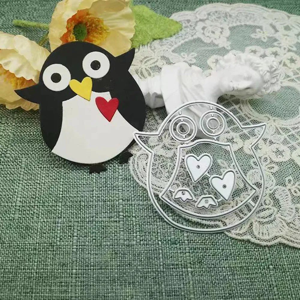 

Penguin Cutting Dies Cut Die Mold, Stamps and Dies for DIY Scrapbook, Decorative Metal Craft, Embossing Stencil, Paper Cutter