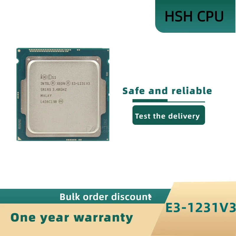 

Процессор Intel Xeon Φ v3 E3 1231 v3 E3 1231v3 3,3 ГГц четырехъядерный процессор 8 Мб 80 Вт LGA 1150