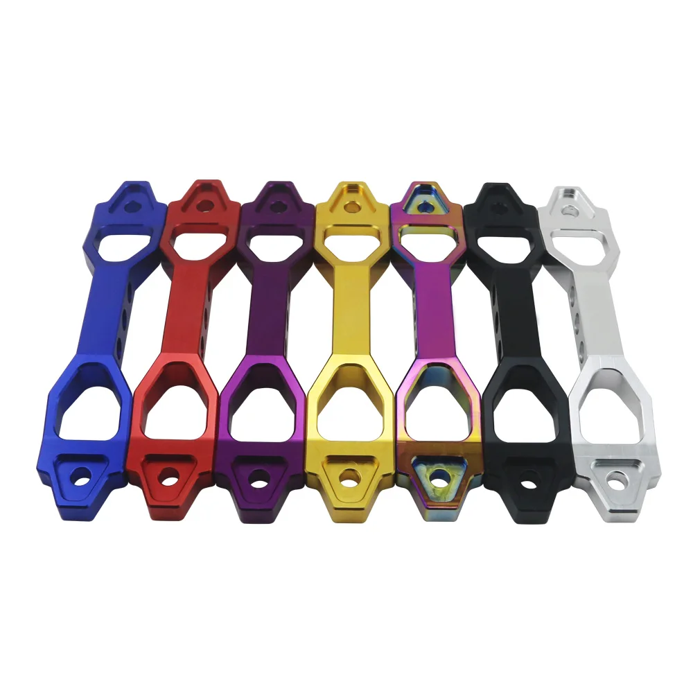 

230mm Billet Aluminum Long Jdm Car Battery Tie Down Kit Thickened Holder Fixed Bracket Clip Alloy