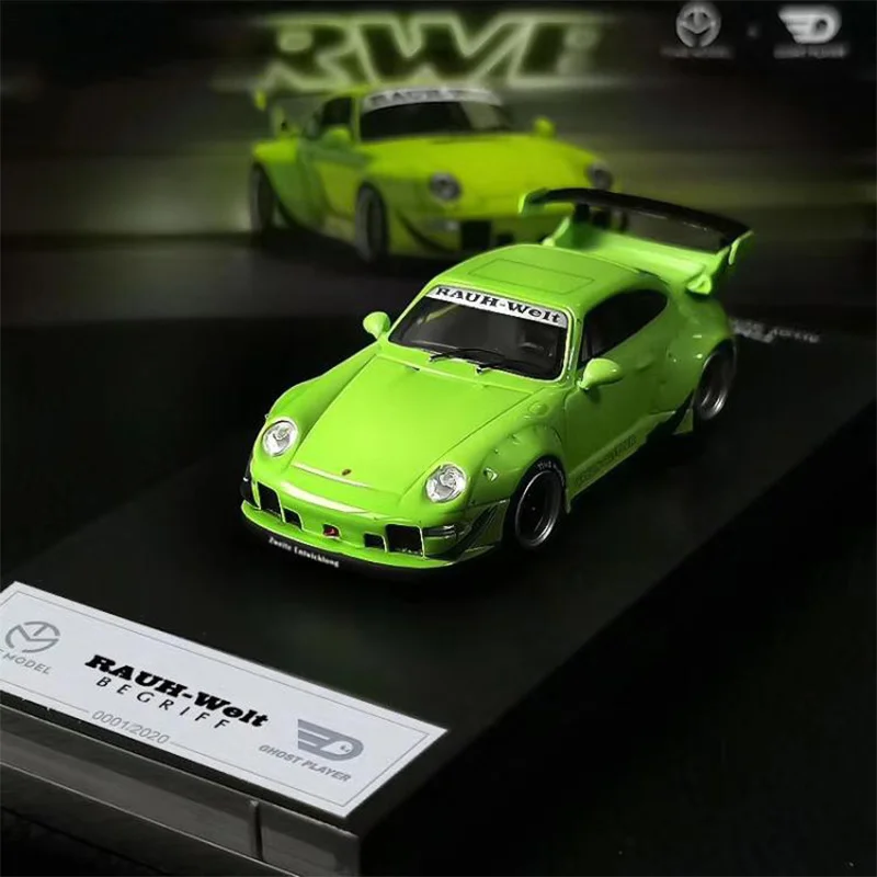 

TM 1:64 Time Micro RWB 911 993 Summer Fluorescent Green Limited Edition Alloy Diorama Collection Of Car Miniature Models Toys