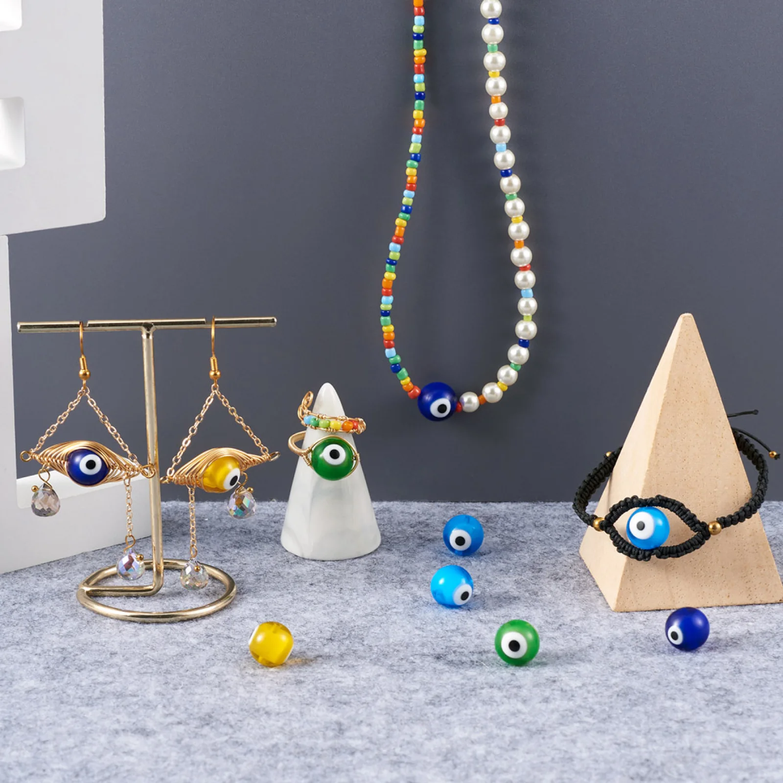 Итальянские бусины ручной работы в форме лампворк сглаза круглые женские