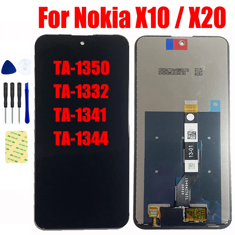 

6.67" For Nokia X10 TA-1350 TA-1332 X20 TA-1341 TA-1344 LCD Display Screen Panel Pantalla Matrix Touch Digitizer Glass Assembly