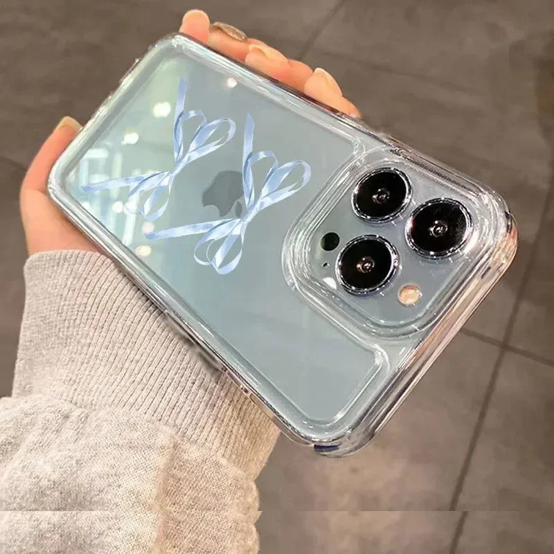 Корейский милый розовый чехол для телефона с бантом для iPhone 16, 15, 13, 12, 11 Pro Max X XS XR 7 8 Plus SE2020 iPhone 14 Pro Max Lovely Cover (art.: 3920c2afa307e) - 3920c2afa307e
