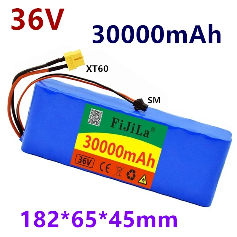 

2022 neue wiederaufladbare 36V 30ah 10s 2p 30000 batterie 18650 MAH, refitted fahrrad 42V elektrische fahrrad roller