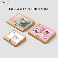 a6 100x150mm acrylic slant sign holder plastic restaurant table menu paper holder display stand price label holder