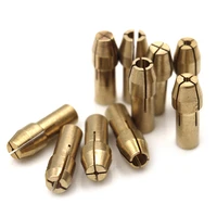 10pcslot drill chucks adapter 0 5mm 3 2mm for dremel mini drill chucks chuck adapter micro collet brass for power rotary tool