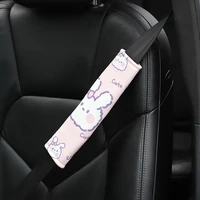 cartoon car safety belt shoulder protection cover cute rabbit ice silk car shoulder protection cover anti strangulation
