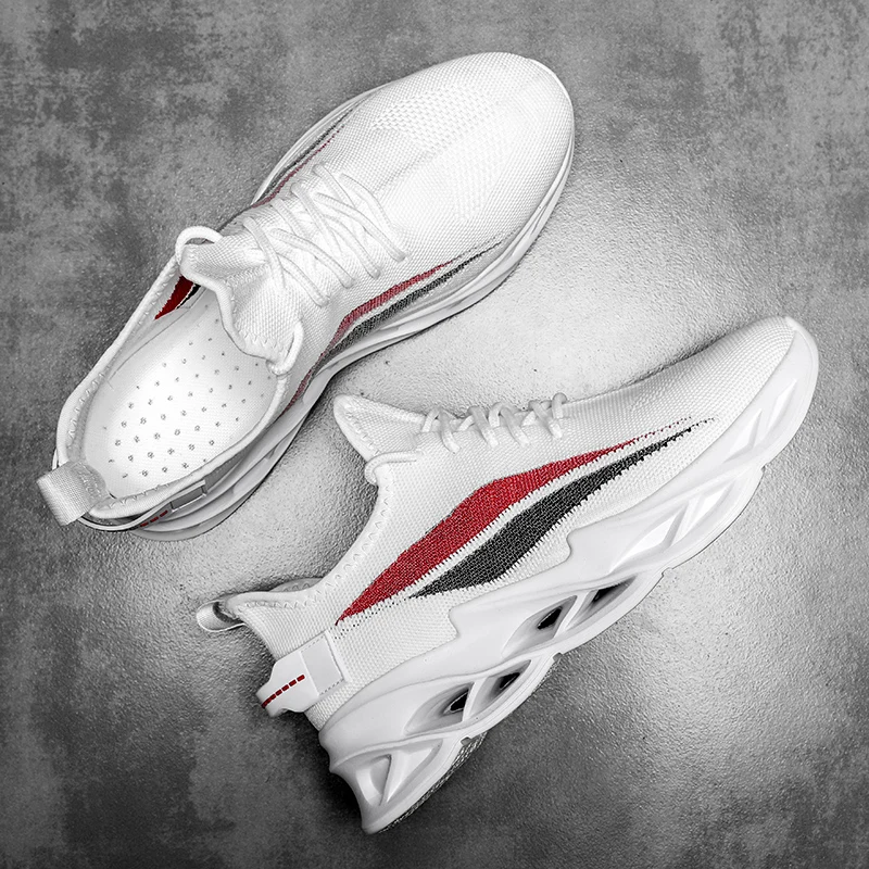 YUYIN дышащие сетчатые повседневные кроссовки без шнуровки со шнуровкой для мужчин