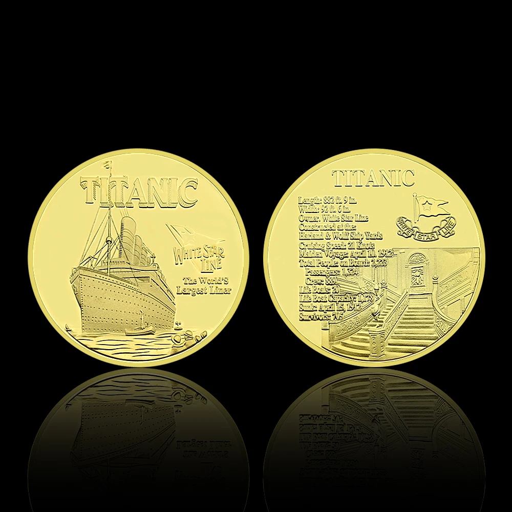 

Памятная монета Титаника из металла