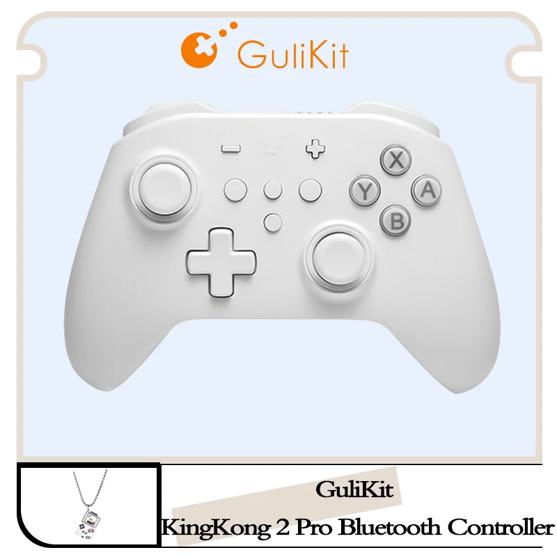 

GuliKit KingKong 2 Pro White Wireless Bluetooth Controller Joystick Gamepad NS09 for Nintendo Switch Windows Android macOS iOS