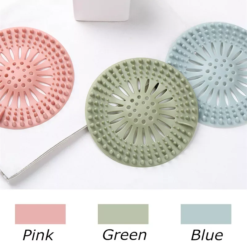 

Outfall Strainer Kitchen Sink Filter PVC Drain Hair Catcher Cover Lavabo Kitchen Gadgets Accessories 5 colors