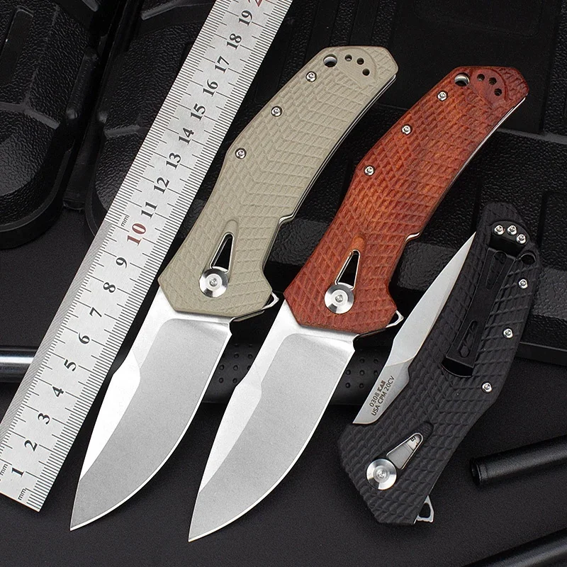 

Zero Tolerance ZT 0308 Bearing Folding Knife CPM 20CV Blade G10/Rosewood Handles EDC Hunting Camping Survival Self Defense Knife