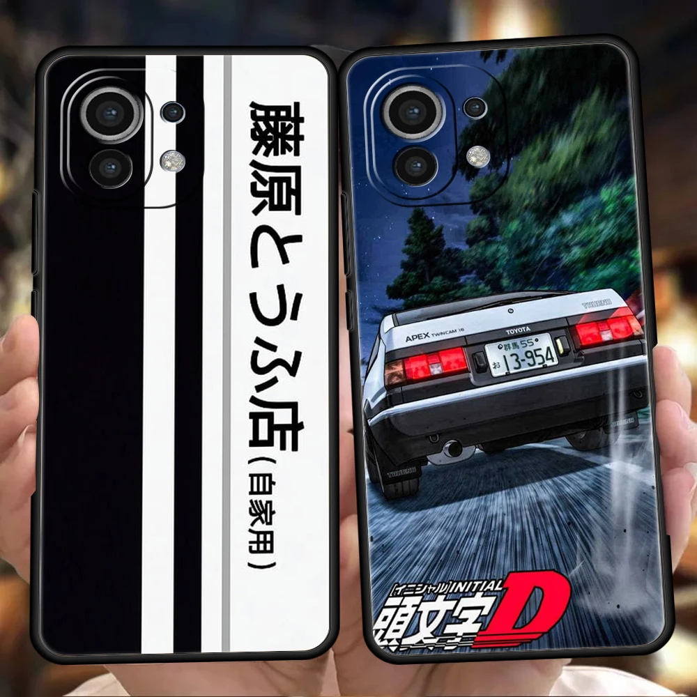 

Initial D AE86 Phone Case Cover for Xiaomi Redmi Poco F4 F5 M4 M3 X3 X4 X5 NFC Pro Mi 11 Ultra 12T 12 Pro TPU Soft Shell Capas