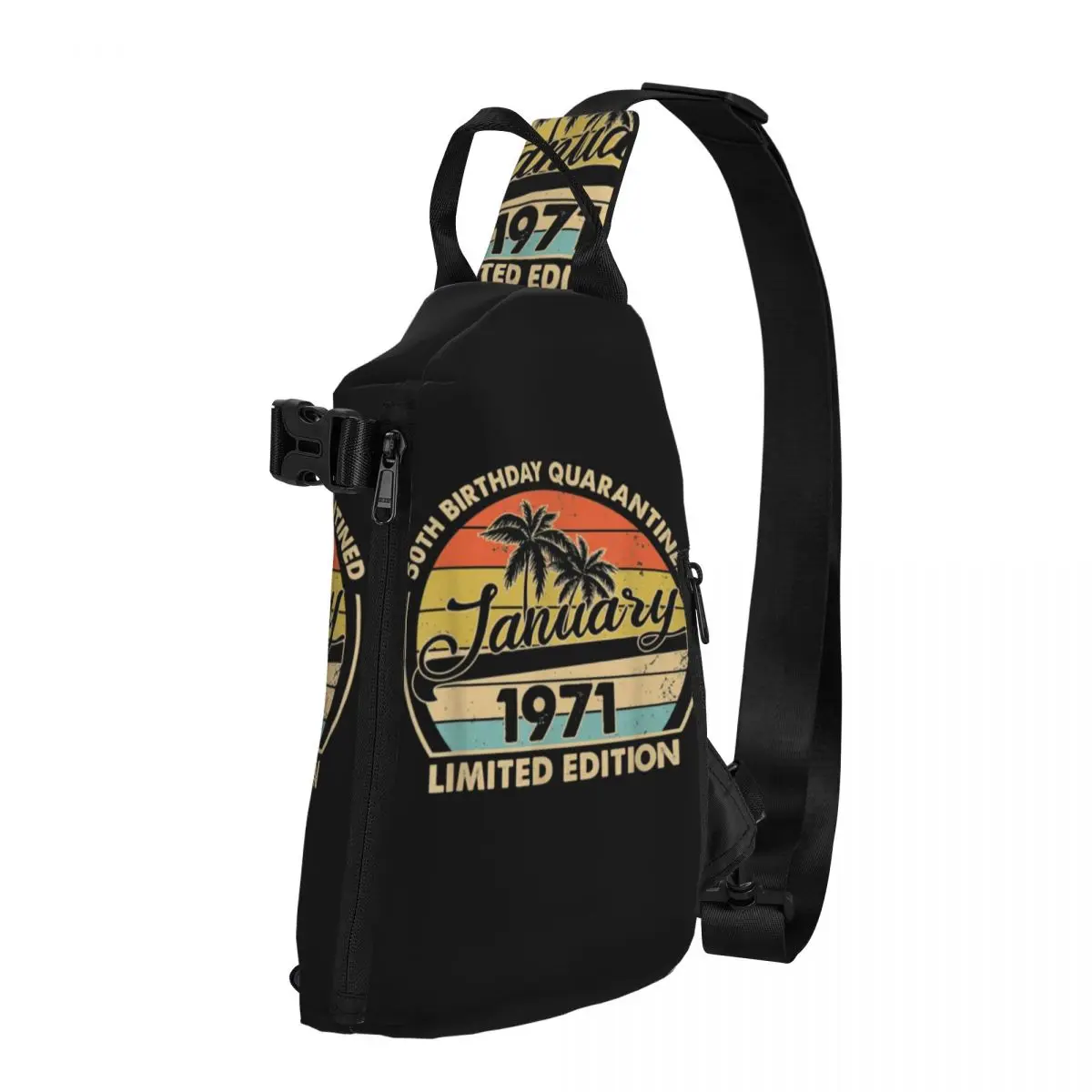 

1971 Limited Edition 50th Birthday Shoulder Bags Meaning Chest Bag Cycling Outdoor Style Sling Bag Phone Custom Crossbody Bags