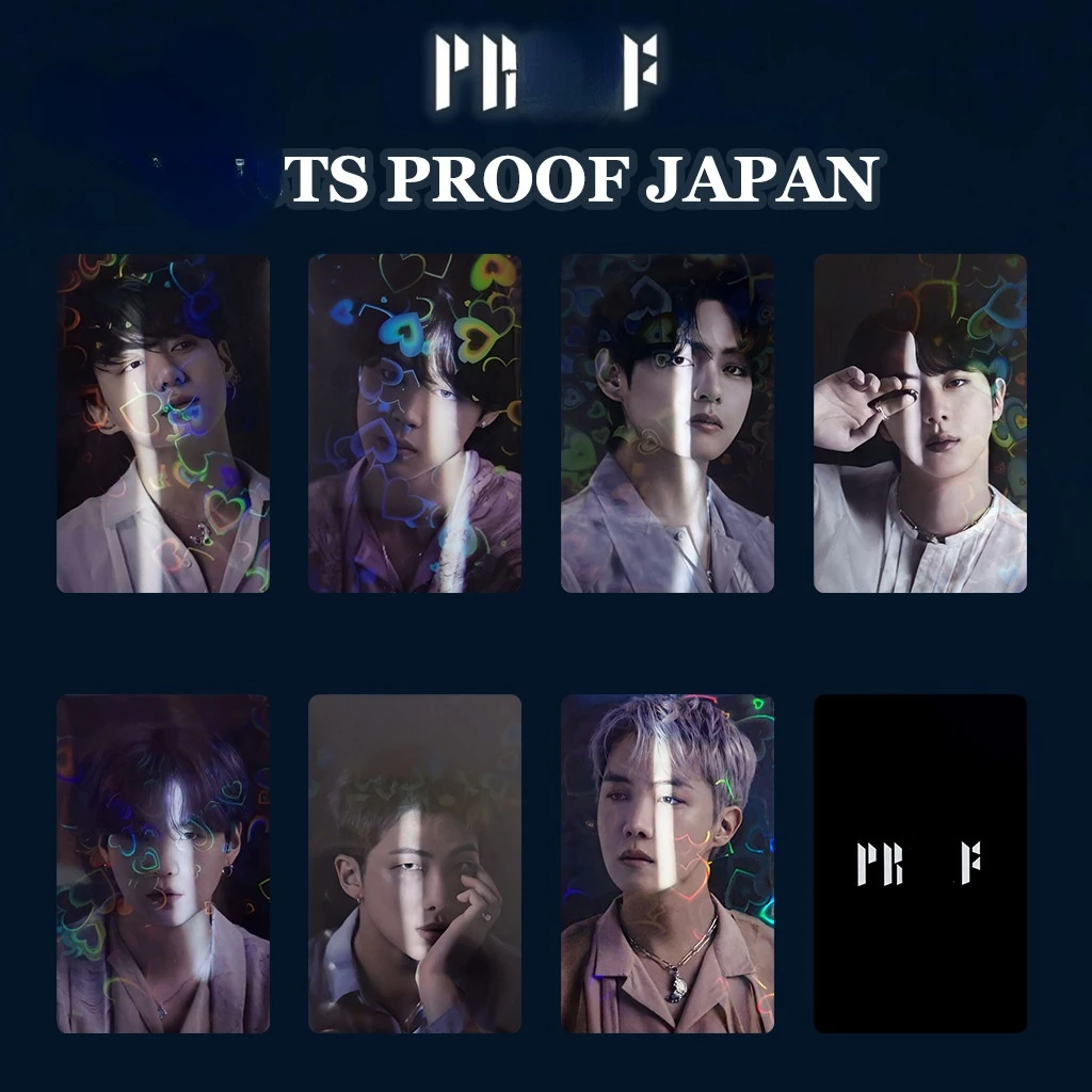

7pcs/set KPOP Bangtan Boys PROOF JAPAN PHOTOCARD ConceptPhoto Peripheral Smallcard CollectionCard New Korea Group Thank You Card