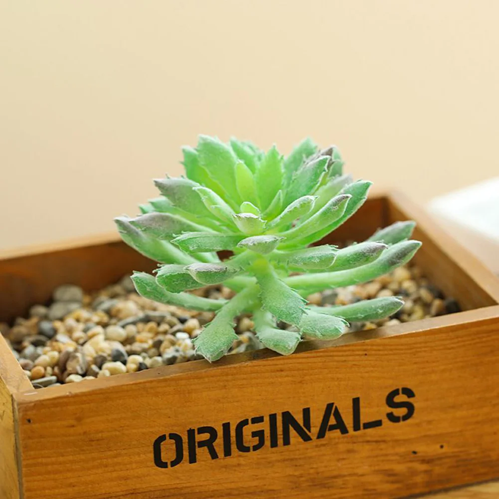 

Artificial Succulents Plant Potted Pot Desktop Mini Small Bonsai Bedroom Living Room Table Ornament Garden Home Decoration