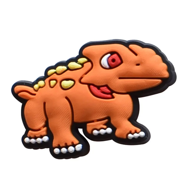 

Shoe Charms Accessories Fits for Croc jibz Single Sale 1pcs Decorations PVC Buckle for Kids Party Christmas Gifts Pins Dinosaur