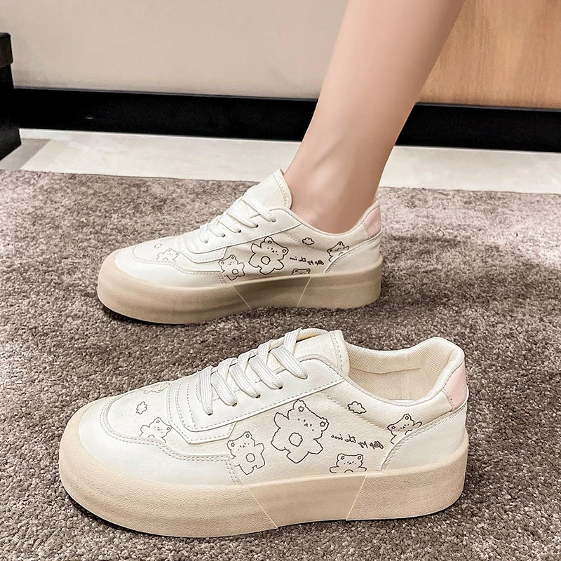 

Shoes Woman 2022 Round Toe Casual Female Sneakers Clogs Platform All-Match Autumn Modis New Retro Summer Creepers Small Fall Esp