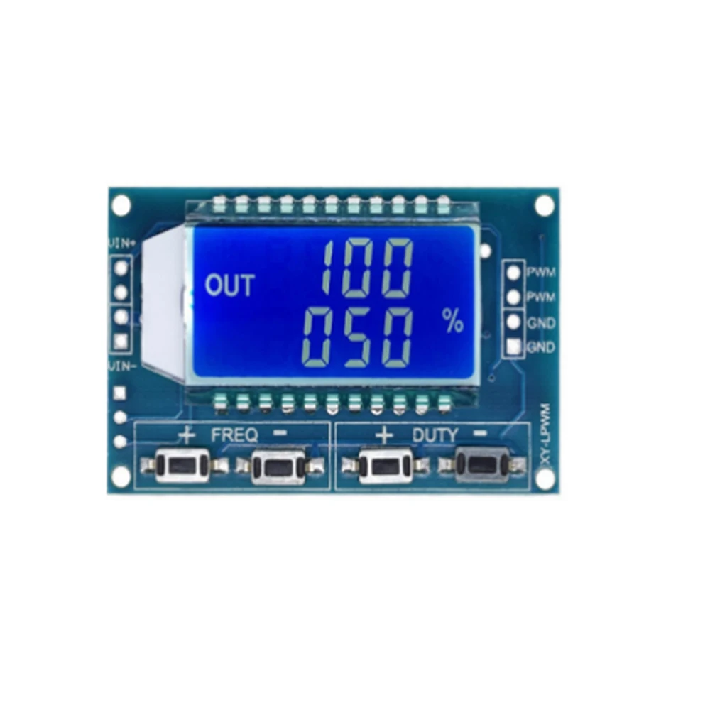 PWM Pulse Frequency Duty Cycle Adjustable Module LCD Display 1Hz-150Khz 3.3V-30V PWM Board Module
