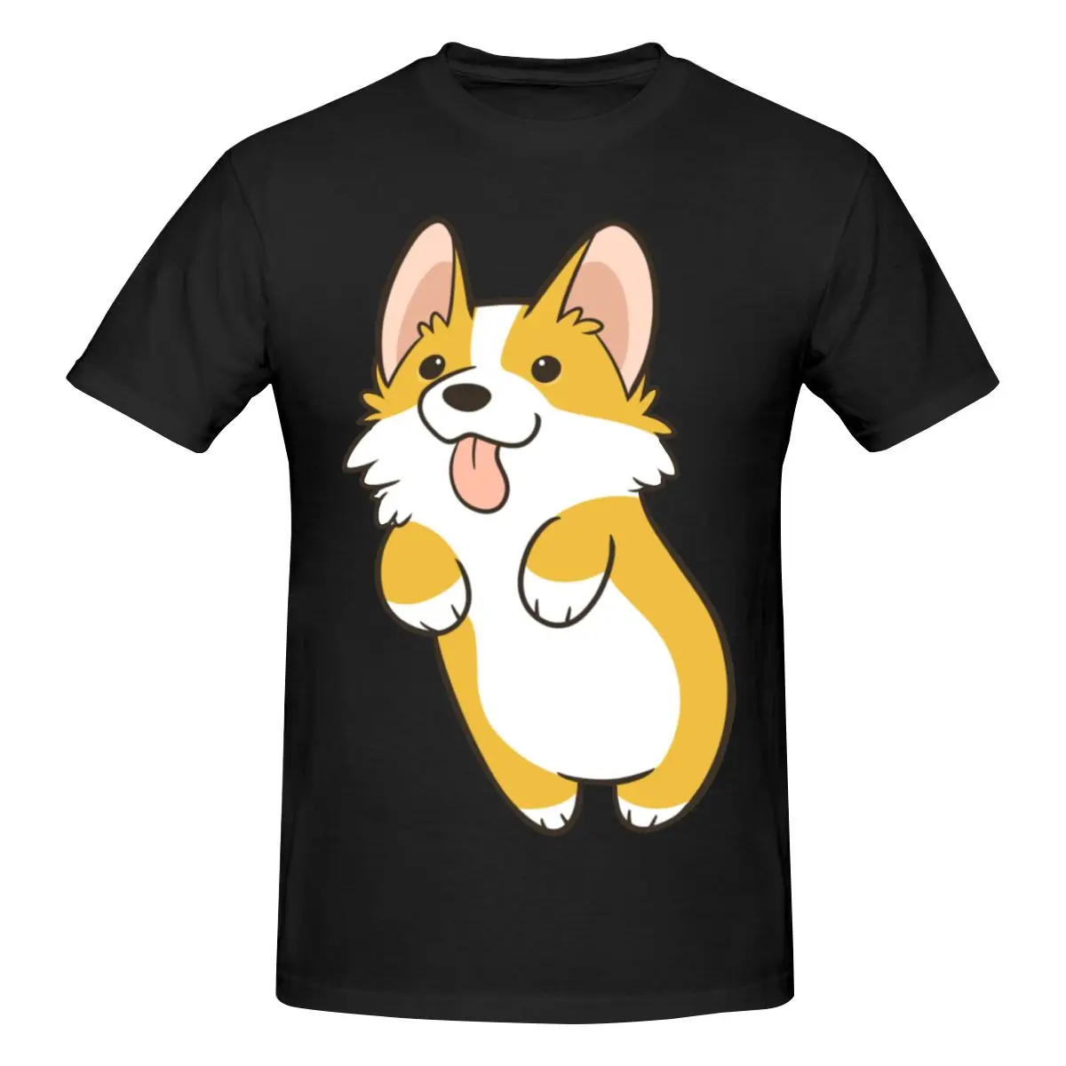 

Pembroke Corgi Dog T Shirt Cotton Short Sleeve Men Clothing
