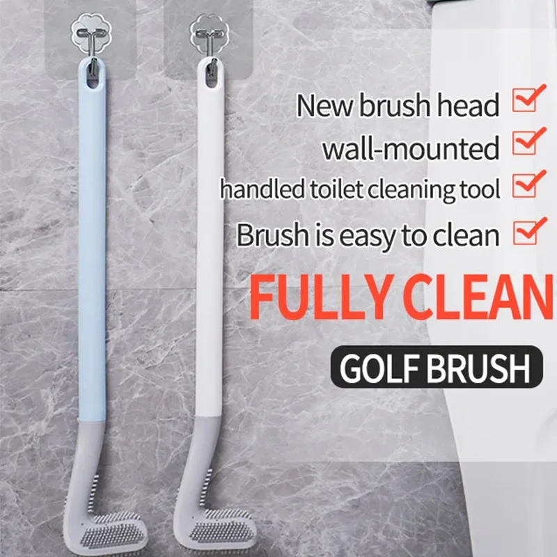 

Креативная силиконовая щетка для унитаза купите 1 бесплатно 1 прочная силиконовая щетка с длинной ручкой для гольфа щетка для очистки туале...