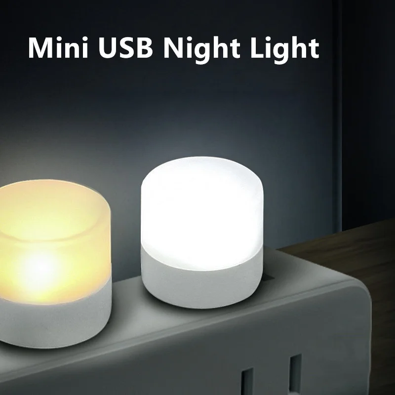 

Home Dormitory Bedside Lamp Mini computer rechargeable eye lamp Warm Light Cold Light Night Light USB Portable Sleeping Lamp