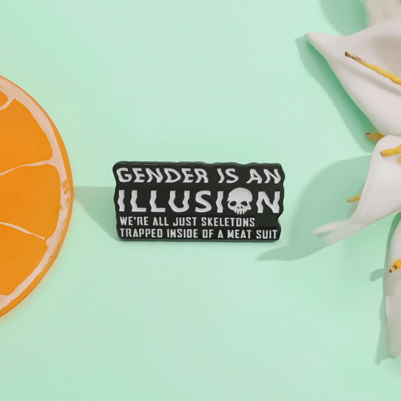 Эмалированные булавки из фильма Путьсь и иллюзия мы все просто скелеты